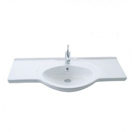 Ένθετος Νιπτήρας Επίπλου Μπάνιου 87.2X50cm Creavit Smile ET185 Λευκός